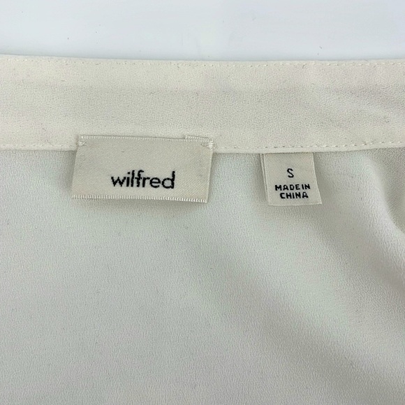 NEW ARITZIA WILDRED Panthere Ruffled Blouse Oak Size Small MSRP $110 - Picture 8 of 13